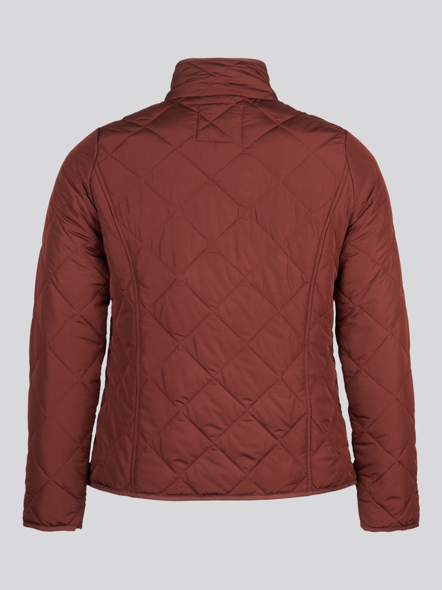 Womens Diamond Quilted Jacket Bitter Chocolate