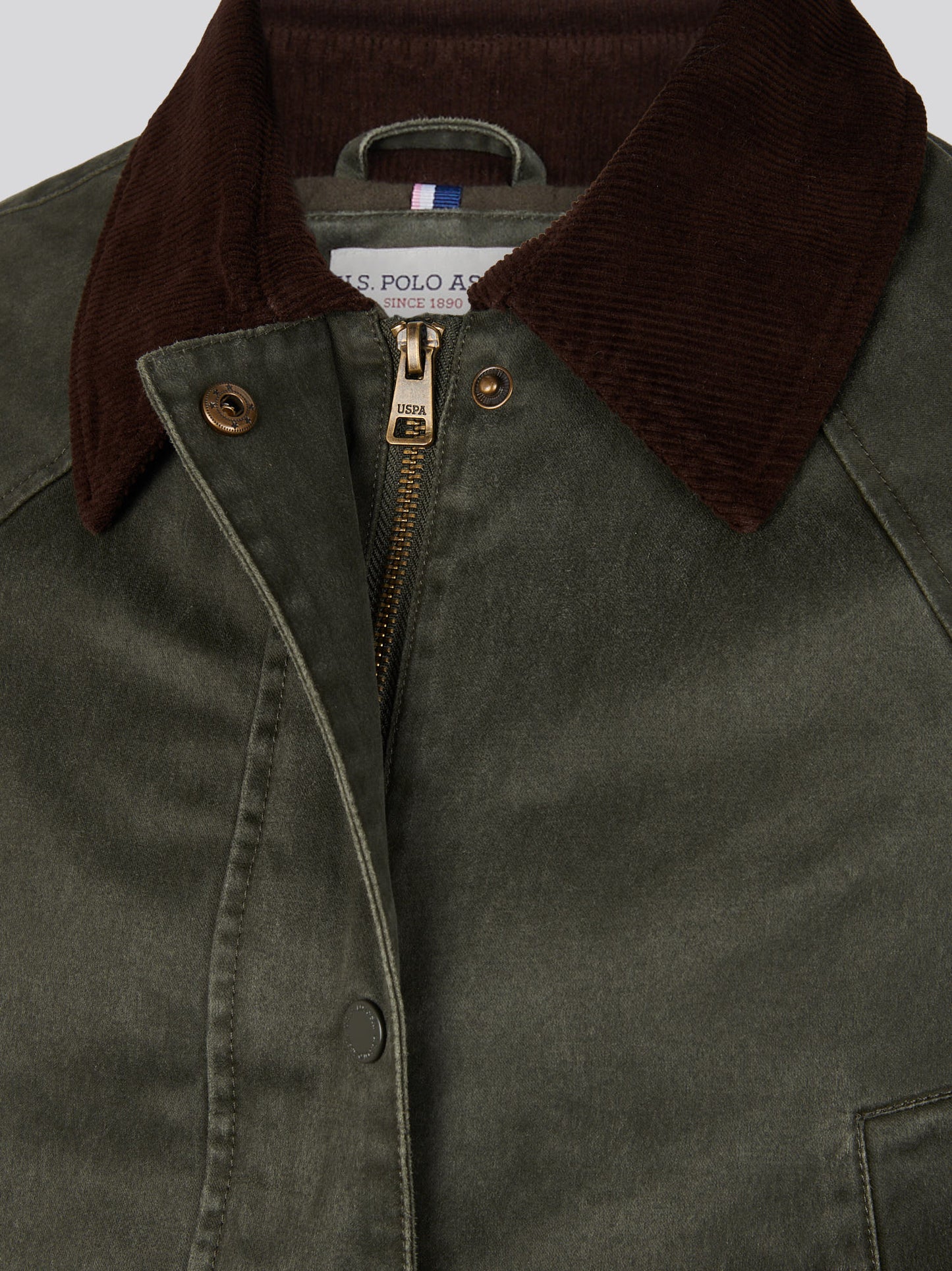 Womens Waxed Cotton Short Parka Chimera