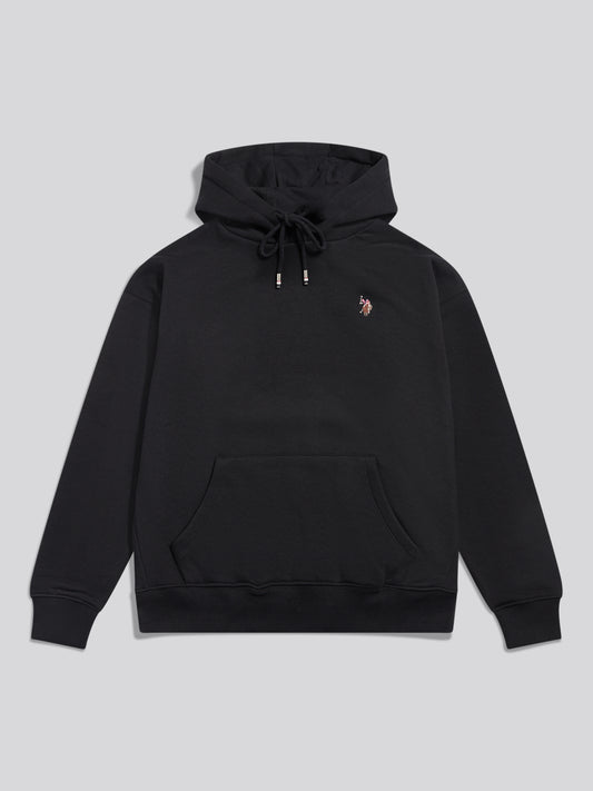 Womens Double Horsemen Hoodie Black