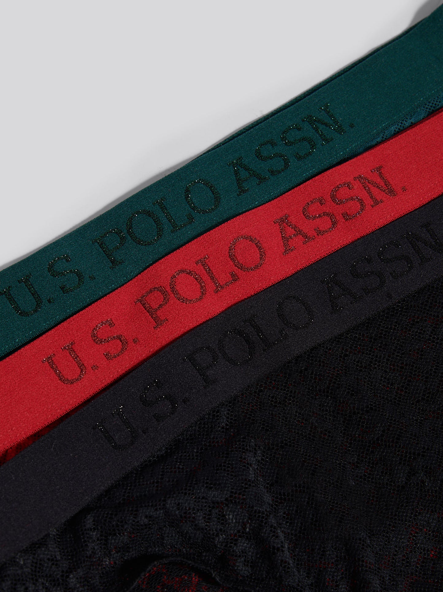 Womens 3 Pack Animal Jacquard Mesh Bikini Brief in Black