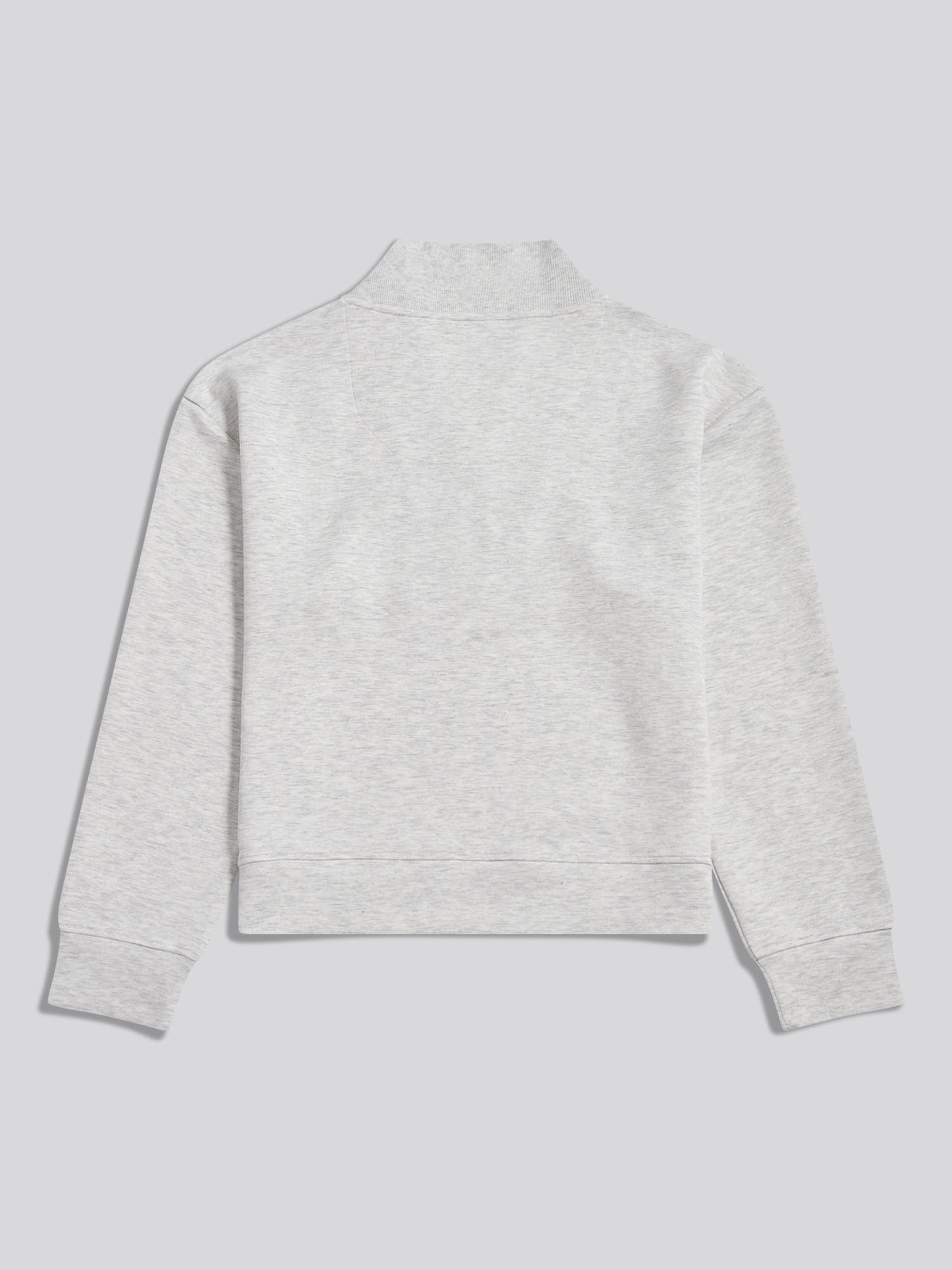 Womens Half Zip Sweatshirt Light Grey Marl WUP