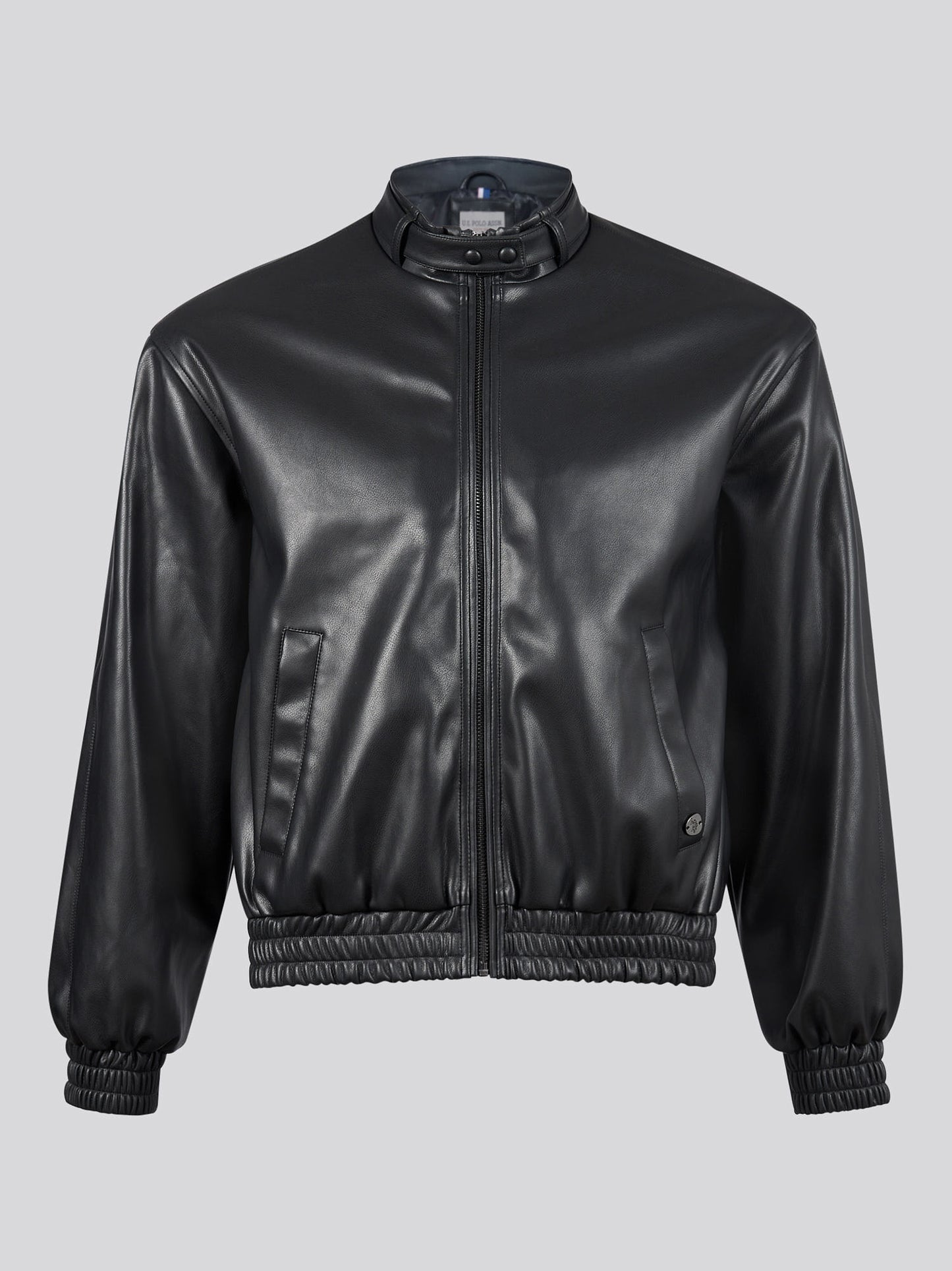 Womens Biker Bomber Jacket in Black