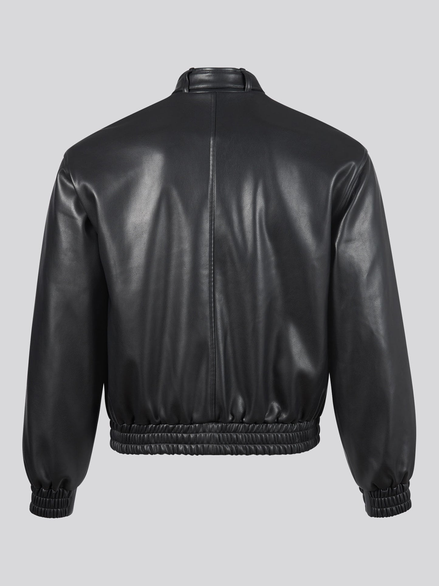 Womens Biker Bomber Jacket in Black