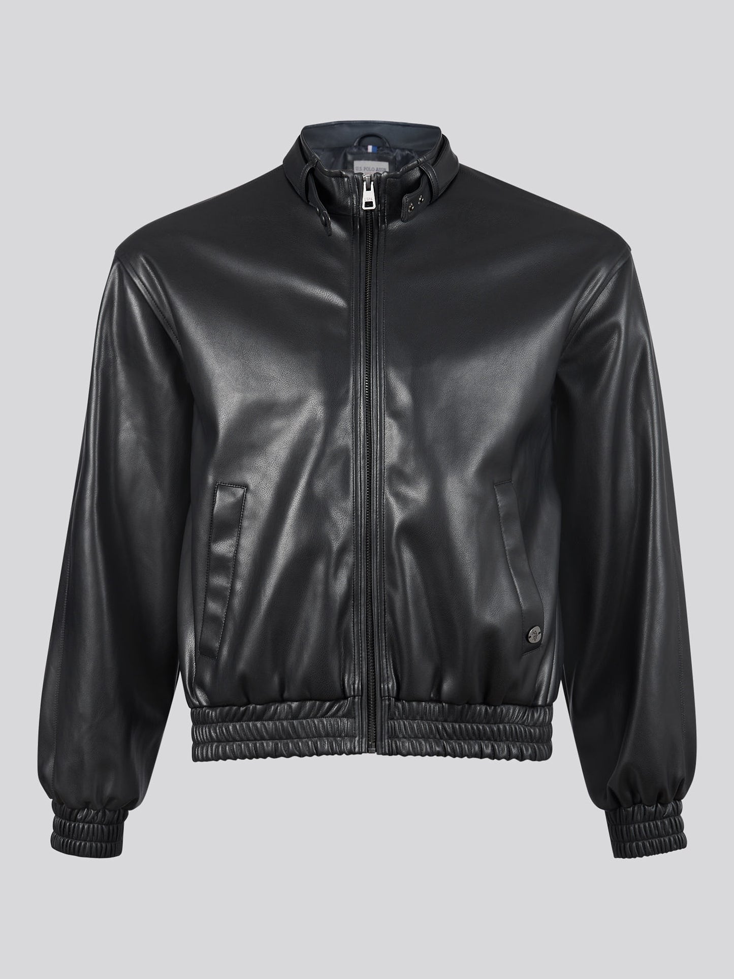 Womens Biker Bomber Jacket in Black