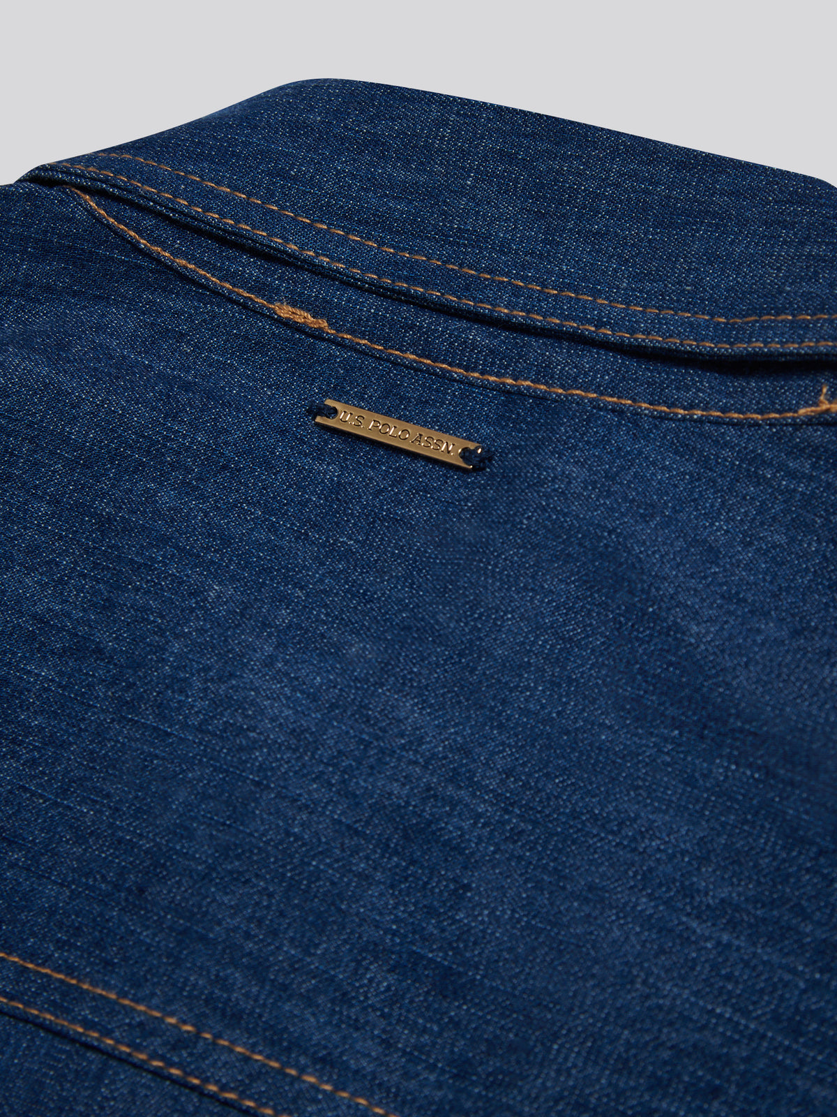 Womens Denim Midaxi Shirt Dress Mid Blue Wash