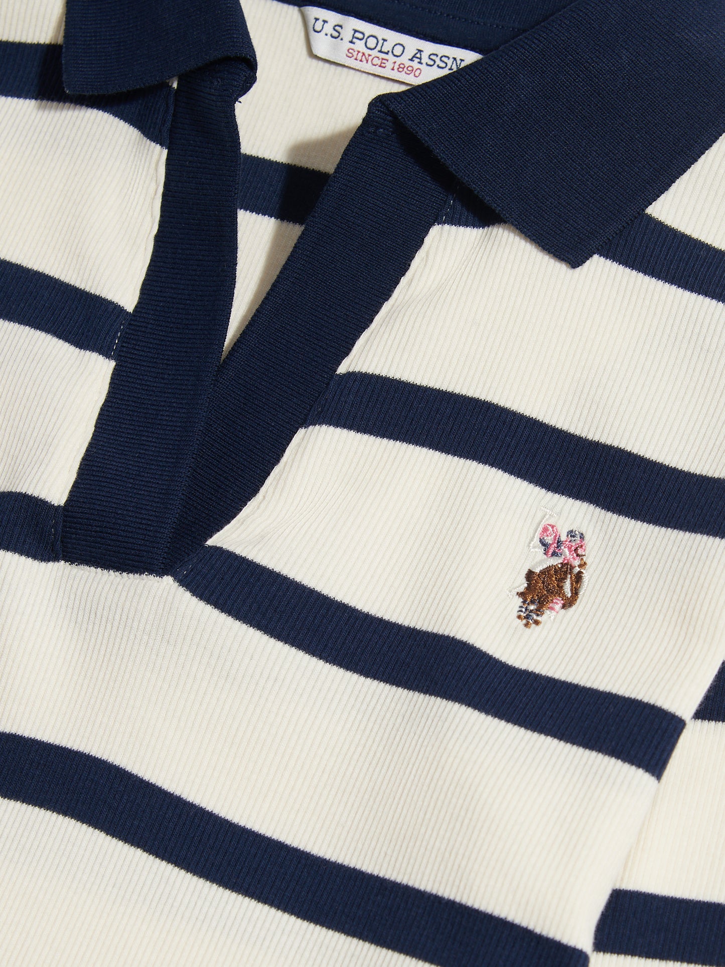 Stripe Polo Shirt Navy Iris
