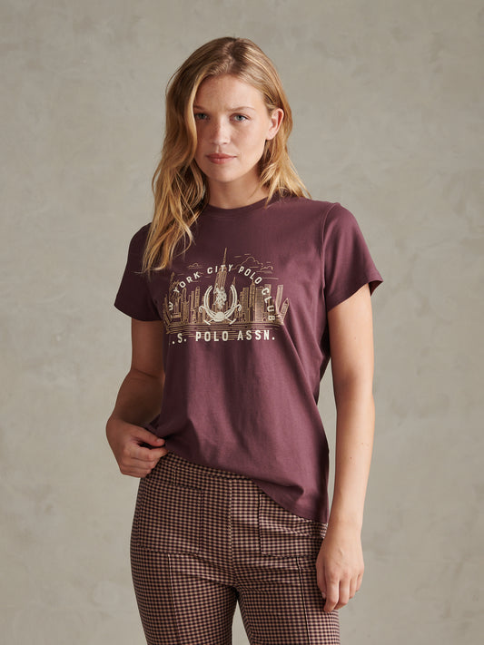 Womens New York City Graphic T-Shirt Huckleberry
