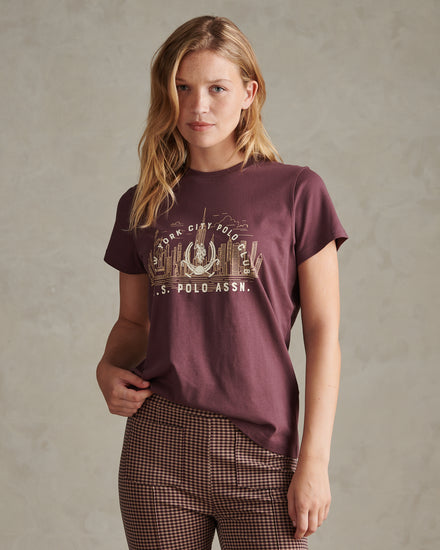 Womens New York City Graphic T-Shirt Huckleberry
