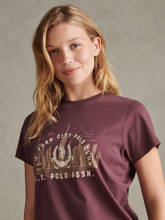 Womens New York City Graphic T-Shirt Huckleberry