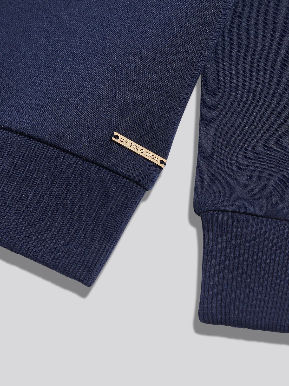 Womens Open Collar Split Hem Jumper Navy Iris